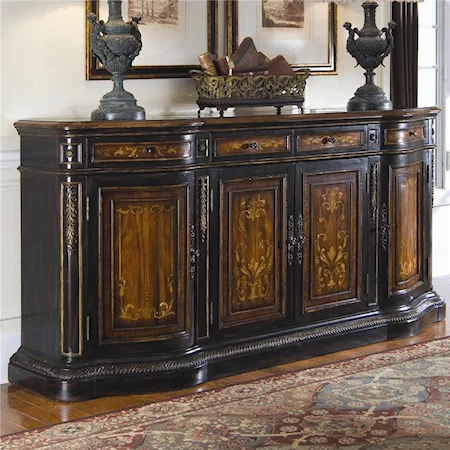Traditional Hand Painted Credenza